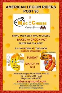 ALR Post 90  Mac & Cheese Cook-off 