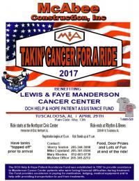 McAbee Construction Takin' Cancer for a Ride
