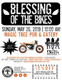 Blessing of the Bikes at Magic Tree Pub