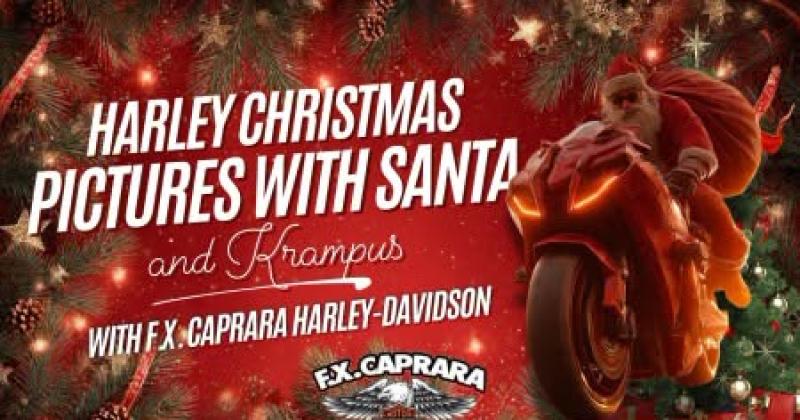 Pictures with Santa and Krampus!