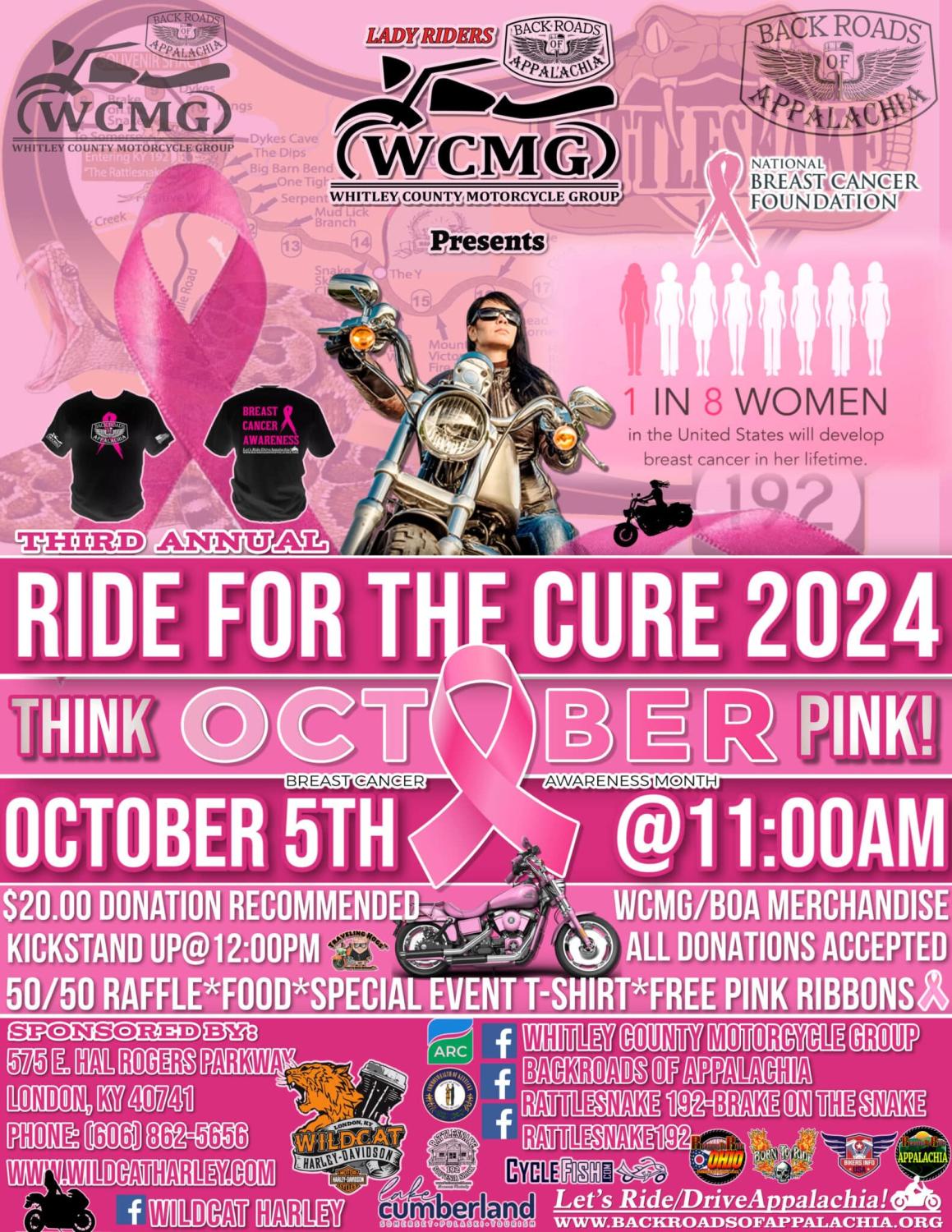 WCMG Lady Riders “Ride for the Cure 2024” with Wildcat HD