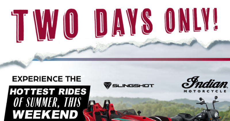 Hottest Rides of Summer Indian and Slingshot Demo Event