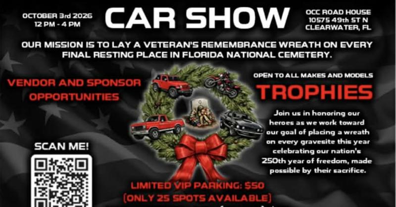 Wheels For Wreath Jeep, Bike and Car Show