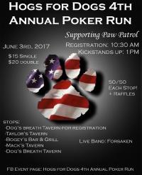 Hogs for Dogs 4th Annual Poker Run