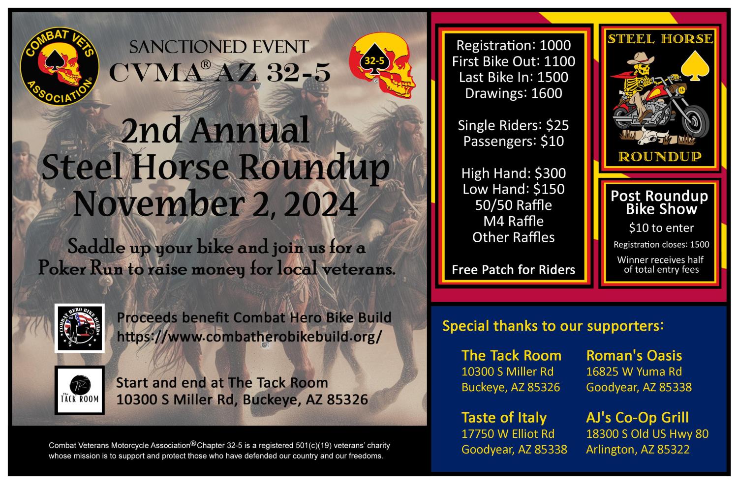 Combat Veterans Motorcycle Association Steel Horse Roundup