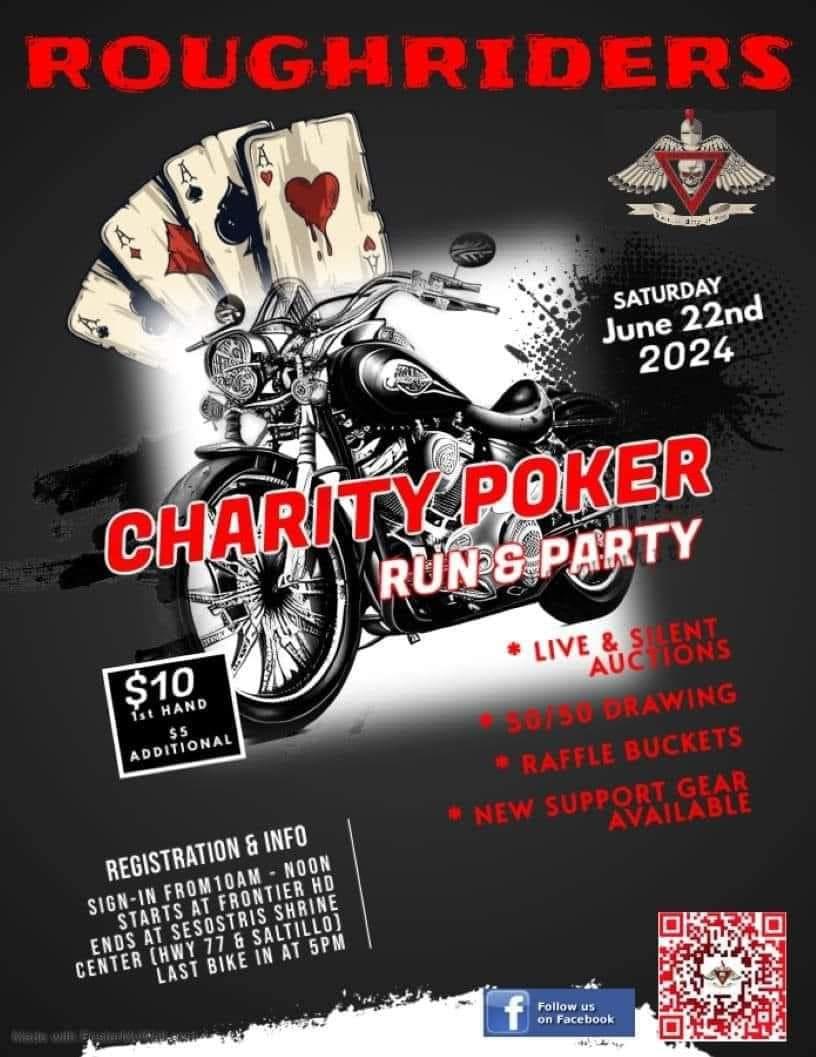 Roughriders Charity Poker Run & Party
