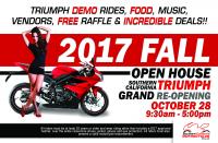 Fall Open House-Southern California Triumph GRAND Reopening!