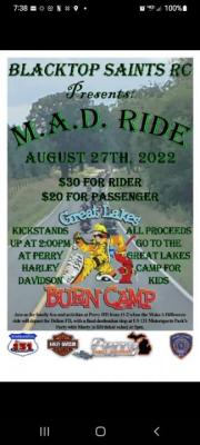 MAD Ride to Benefit Great Lakes Burn Camp