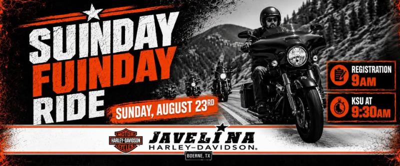 Sunday Funday Ride with Javelina Harley-Davidson