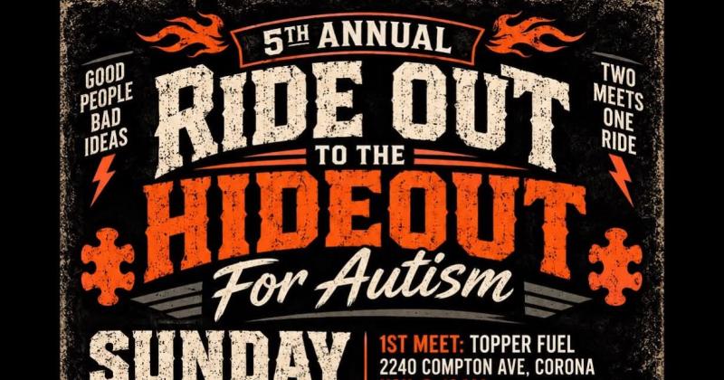 Ride Out to the Hideout for Autism
