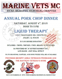 event cyclefish vets chop pork mc marine annual dinner