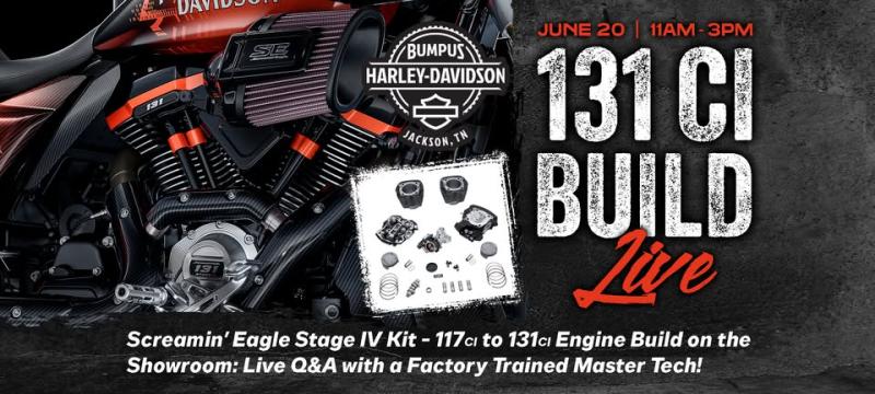 Live 131 Build at Bumpus Harley-Davidson