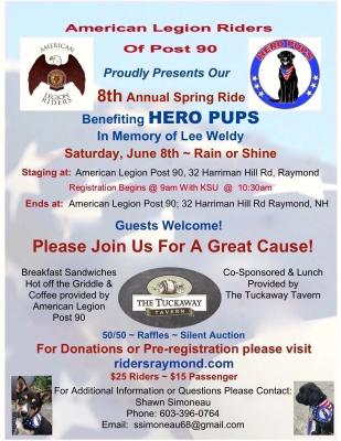 8th Annual Hero Pups Ride/Event 
