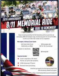 “Ride to Remember” - 20th Anniversary 9.11.01 Memorial Ride 