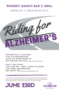 Riding For Alzheimer's ~ Motorcycle Ride AND Car & Bike Show