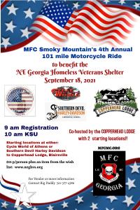 MFC Smoky Mountain's 4th Annual 101 mile ride