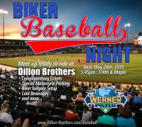 Biker Baseball Ride and Tailgate Party
