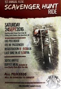 1st Annual H.I.M. Scavenger Hunt Ride