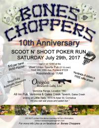 Boneschoppers 10th Anniversary Scoot N Shoot Poker Run