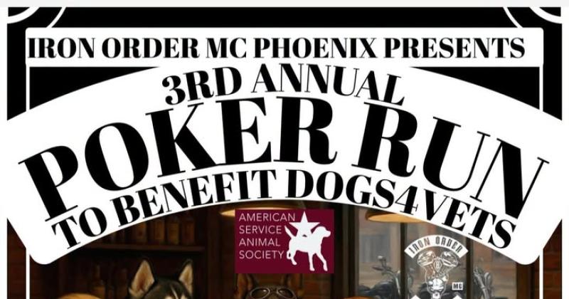 3rd Annual Poker Run benefiting Dogs4Vets