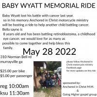 Baby Wyatt memorial ride 