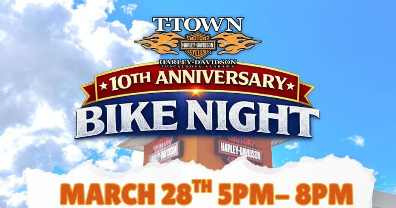 10th Anniversary Bike Night at T-Town Harley-Davidson