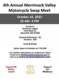Merrimack Valley 2022 Motorcycle Swap Meet