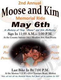 2nd Annual Moose & Kim Memorial Ride