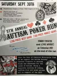 5th Annual Sons Of Dominion MC Autism Poker Run
