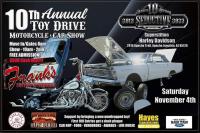 10th Annual Toy Drive Kick Off Car & Bike Show 