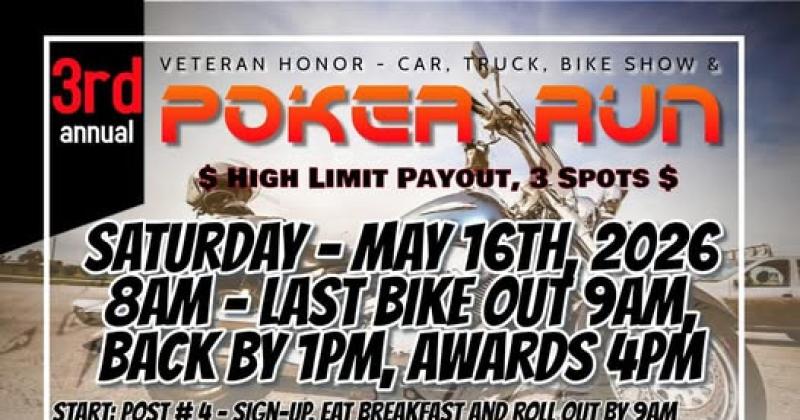 Veteran Honor Poker Run + Car, Truck & Bike Show