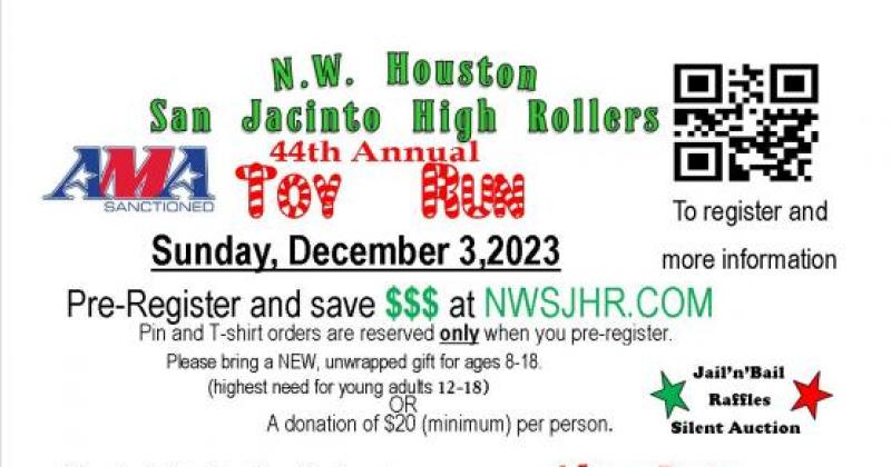 NW Houston San Jacinto High Rollers 44th Toy Run
