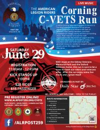 American Legion Riders Corning C-VETS Run