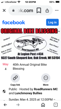 Road Runners MC Original Bike Blessing