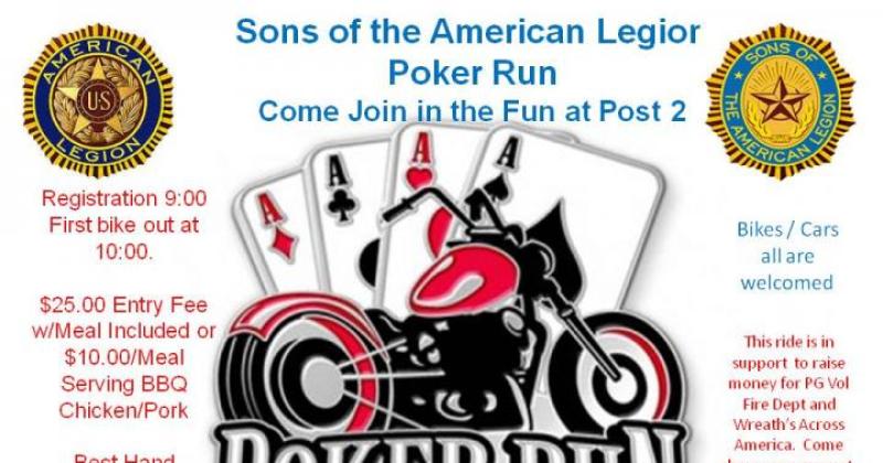 Sons of the American Legion Post 2 Poker Run