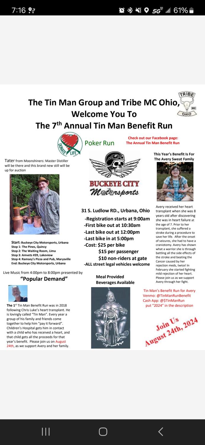 TIN MAN POKER RUN