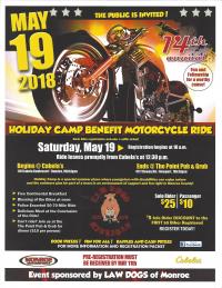 Holiday Camp Benefit Motorcycle Ride