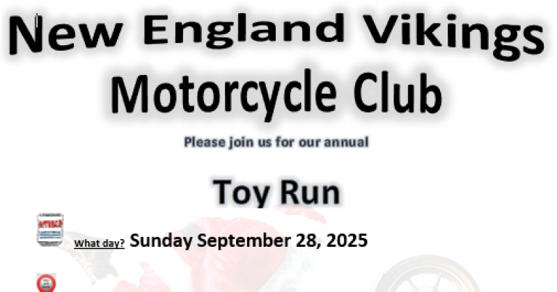New England Vikings Motorcycle Club 2025 Toy Run