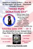 Hero Pups Donation Day  ~  American Legion Riders - Post 90 - Raymond, NH