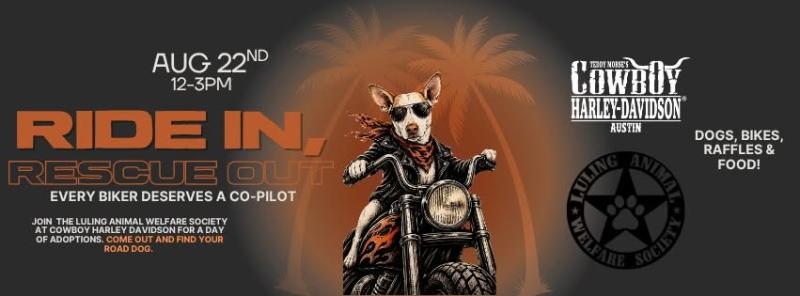 Ride In. Rescue Out. Dog Adoption Day!