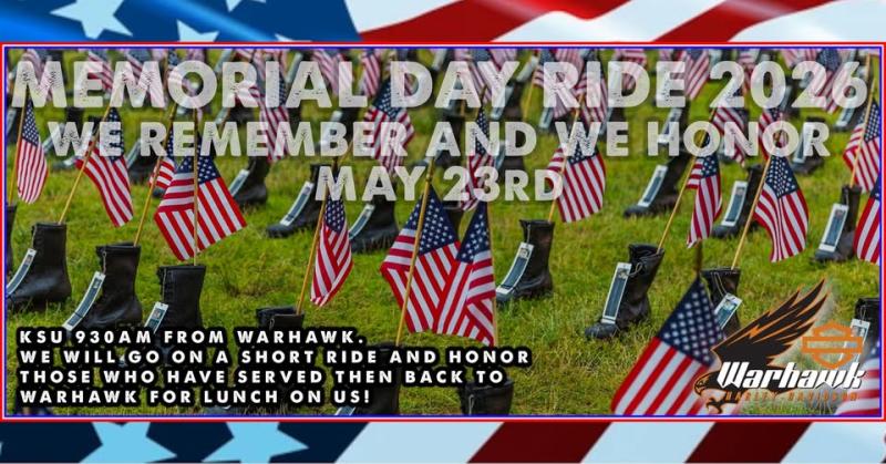 Annual Warhawk Harley-Davidson Memorial Day Ride