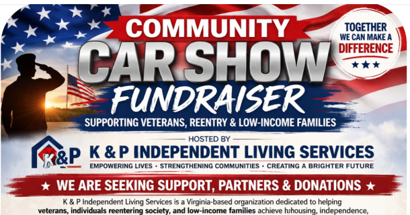 Community car show and bike show fundraiser