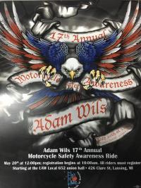 Adam Wils Motorcycle Safety Awareness Ride