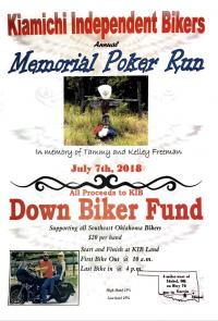 Kiamichi Independent Bikers Memorial Poker Run