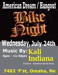 Kali Indiana at American Dream/Hangout's Bike Night