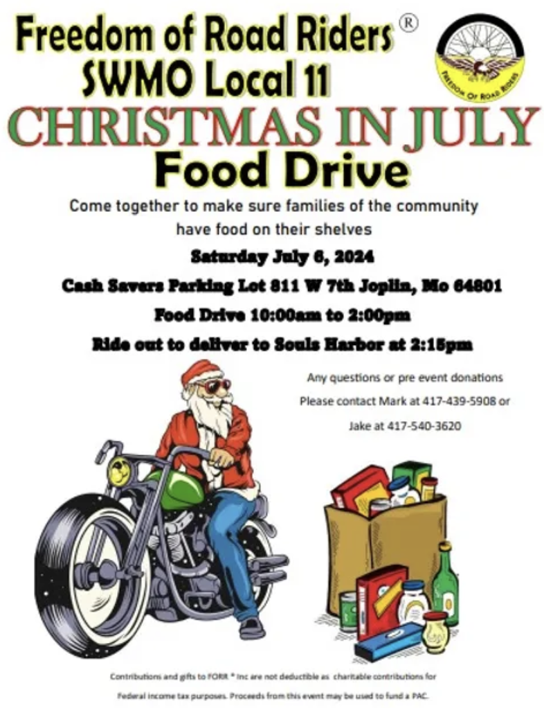 Christmas in July Food Drive