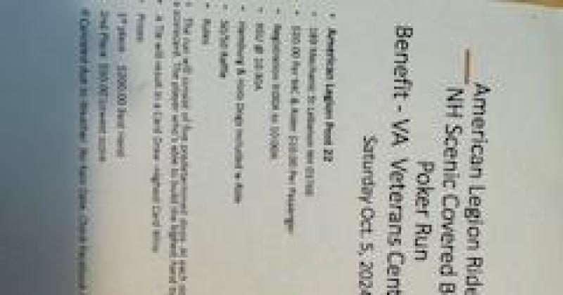 ALR,s Post 22 Lebanon NH  2 Annual Covered Bridge Ride