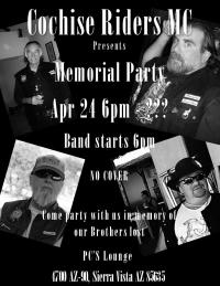 Cochise Riders MC Memorial Party