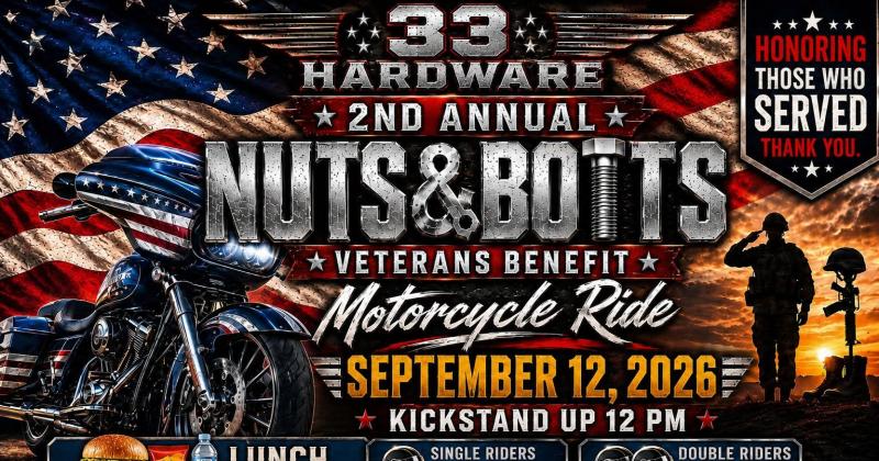 2nd Annual Nuts & Bolts Veterans Benefit Ride