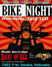 Diary of Ozz at the Hangout's Bike Night